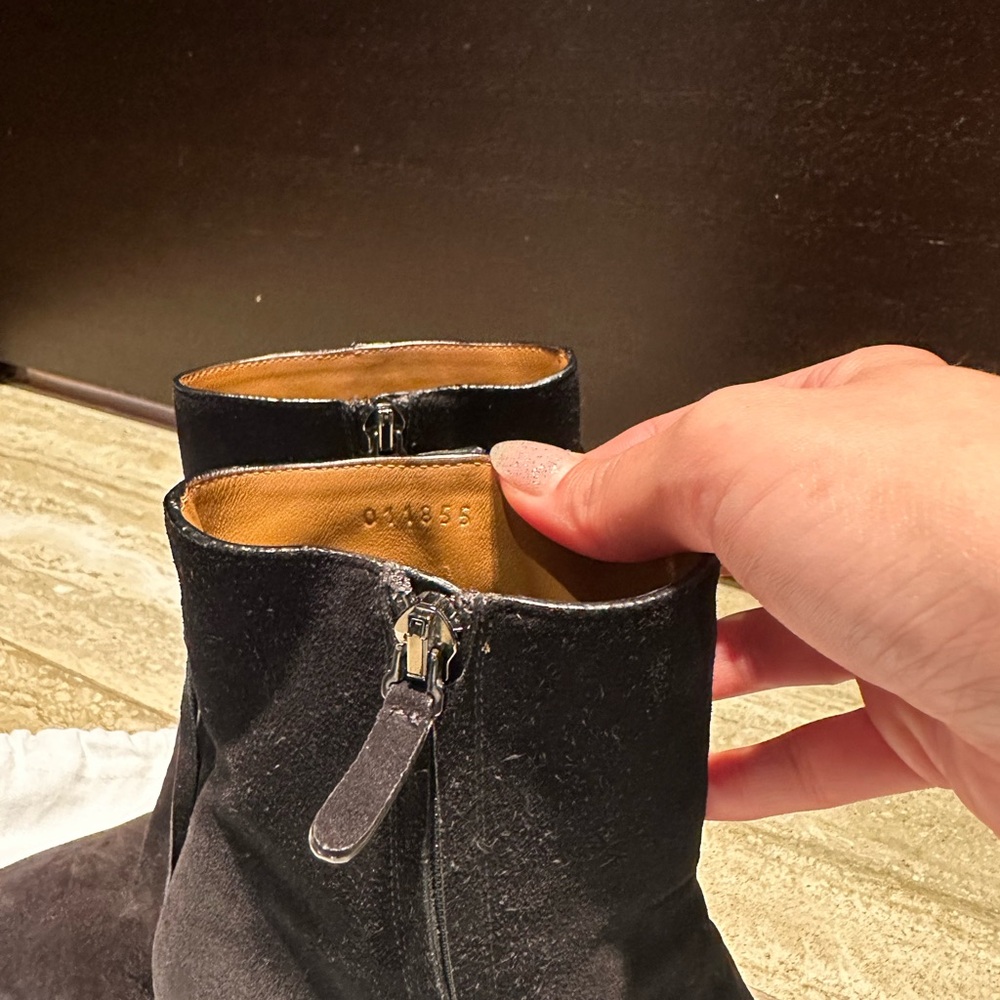 Chloe Black Fringe Ankle Booties - Picture 4 of 5